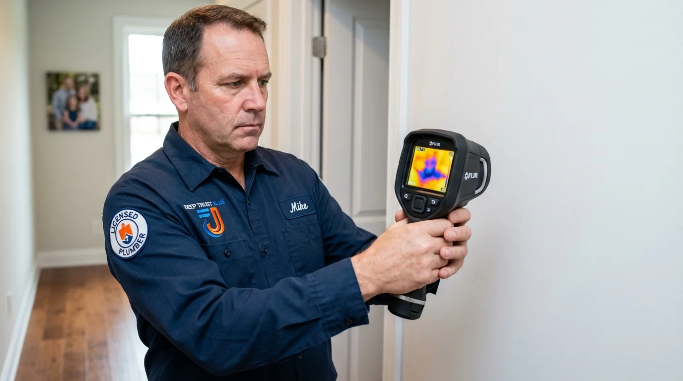Thermal imaging leak detection by Johns Plumbing LLC in Evadale
